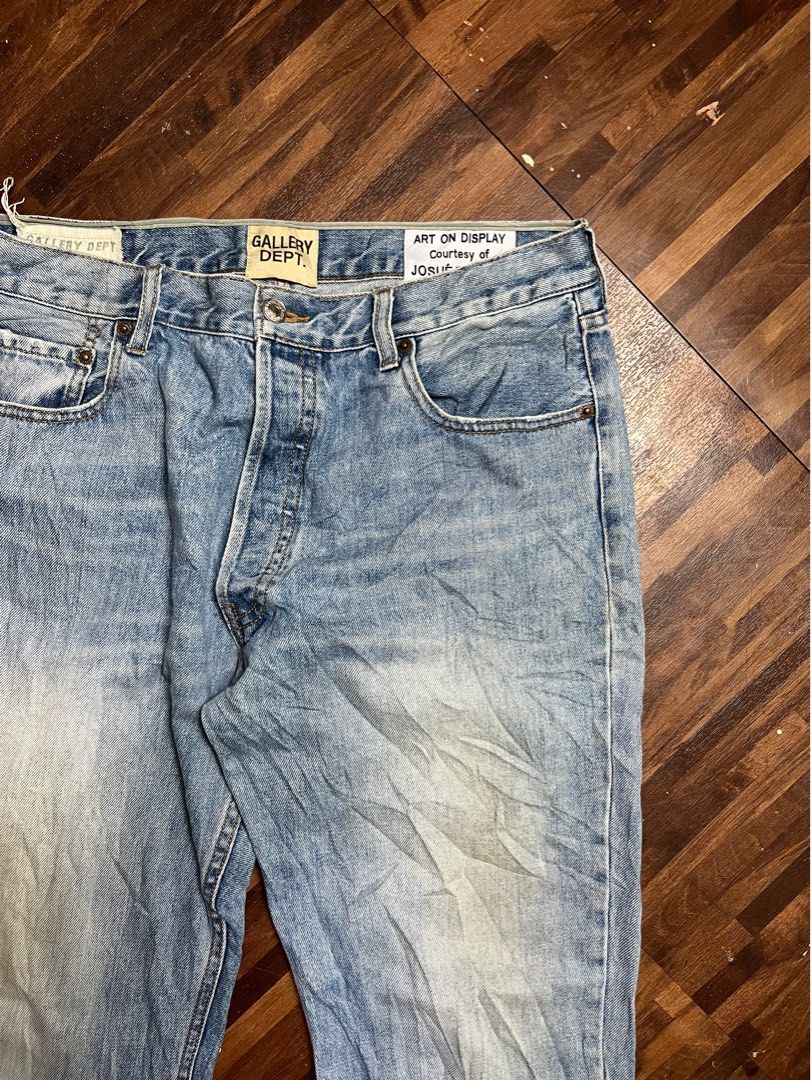 Gallery Dept x Levis Denim Pants (Category: Jeans) located in Cabanatuan. Submitted by refind-ph (Listing ID 1413549863, Image 2). Description: Gallery Dept x Levis Denim Pants Waistline 34 Length 39 Very good condition No issue Color rate 9/10 Dm to purchase! 📩.