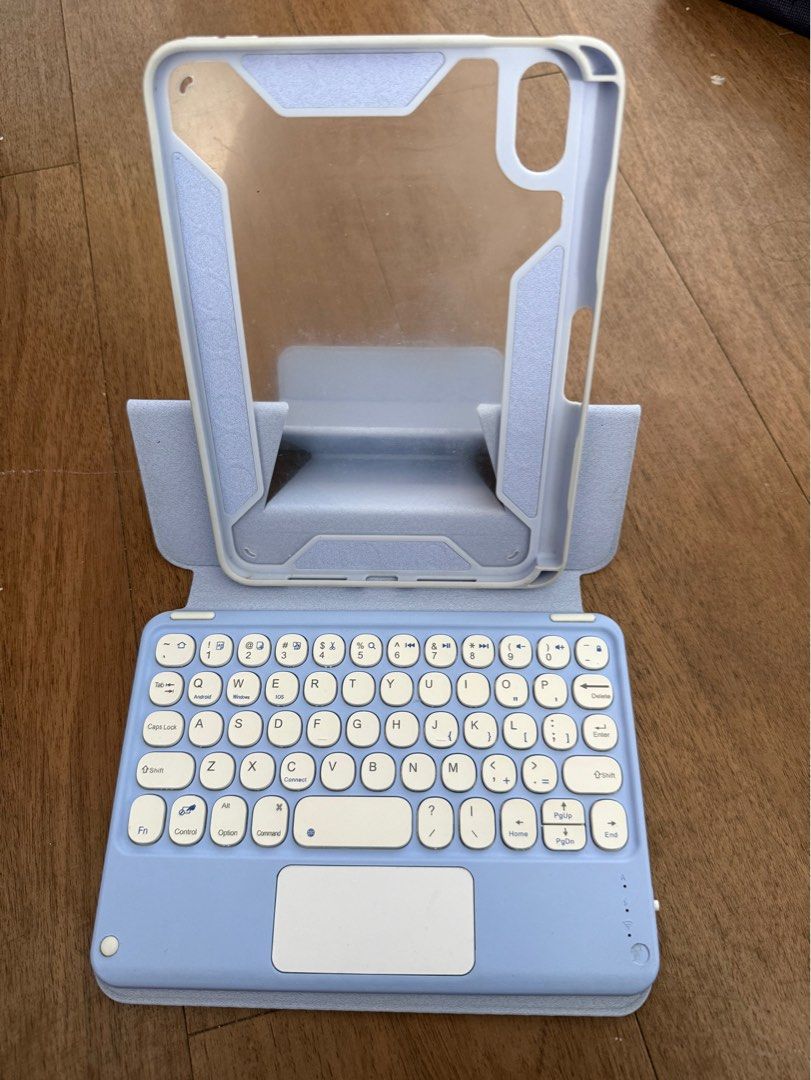 Ipad mini 6 2021 touchpad keyboard case in light purple (Category: Cases & Sleeves) located in Quezon City. Submitted by leikhus (Listing ID 1413570734, Image 1). Description: - Light purple touchpad keyboard case for iPad Mini 6 (2021). - Integrated touchpad for easy navigation. - Includes a pen slot for added convenience. - Stylish and functional design. - Ideal for both work and play..