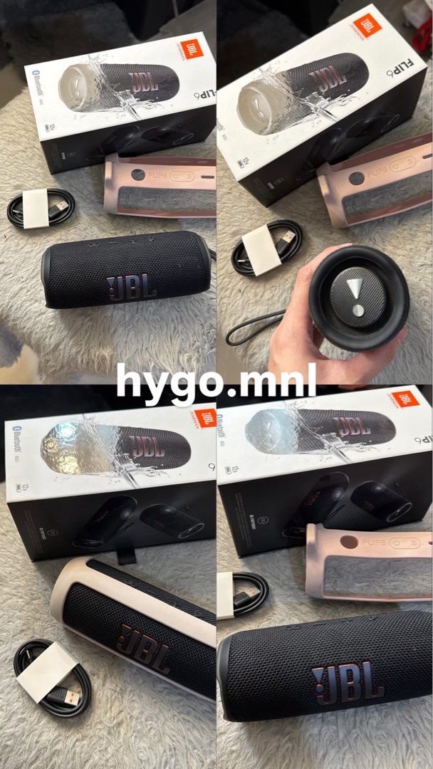 JBL Flip 6 Bluetooth Speaker (Category: Soundbars, Speakers & Amplifiers) located in San Pedro. Submitted by hygo.mnl (Listing ID 1413611840, Image 3). Description: Inclusions • Unit • Orig cord (brandnew) • Case P5,500 Mostly used lang here sa bahay for soundtrips. rfs: will upgrade to Flip 7 📌 payment first via gcash/metrobank/gotyme Shipping via lalamove only, shouldered by buyer. Meetups depends on my availability. :).