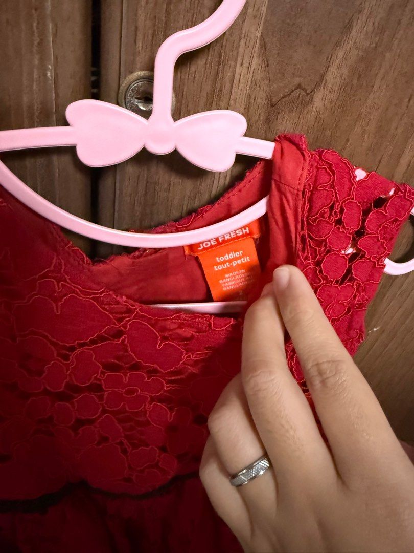 Joe Fresh red eyelet dress (Category: Babies & Kids Fashion) located in Quezon City. Submitted by bei0921 (Listing ID 1413537230, Image 2). Description: with free crop top minnie mouse.