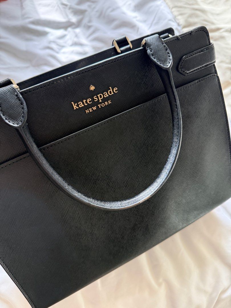 Kate Spade Large Staci Satchel (Category: Luxury Bags & Wallets) located in Manila. Submitted by k0701_01 (Listing ID 1413507190, Image 2). Description: - super good condition, minima signs of usage - alagang alaga, first luxury work bag ko po ito - selling low - no issues - loc: vertis north QC.