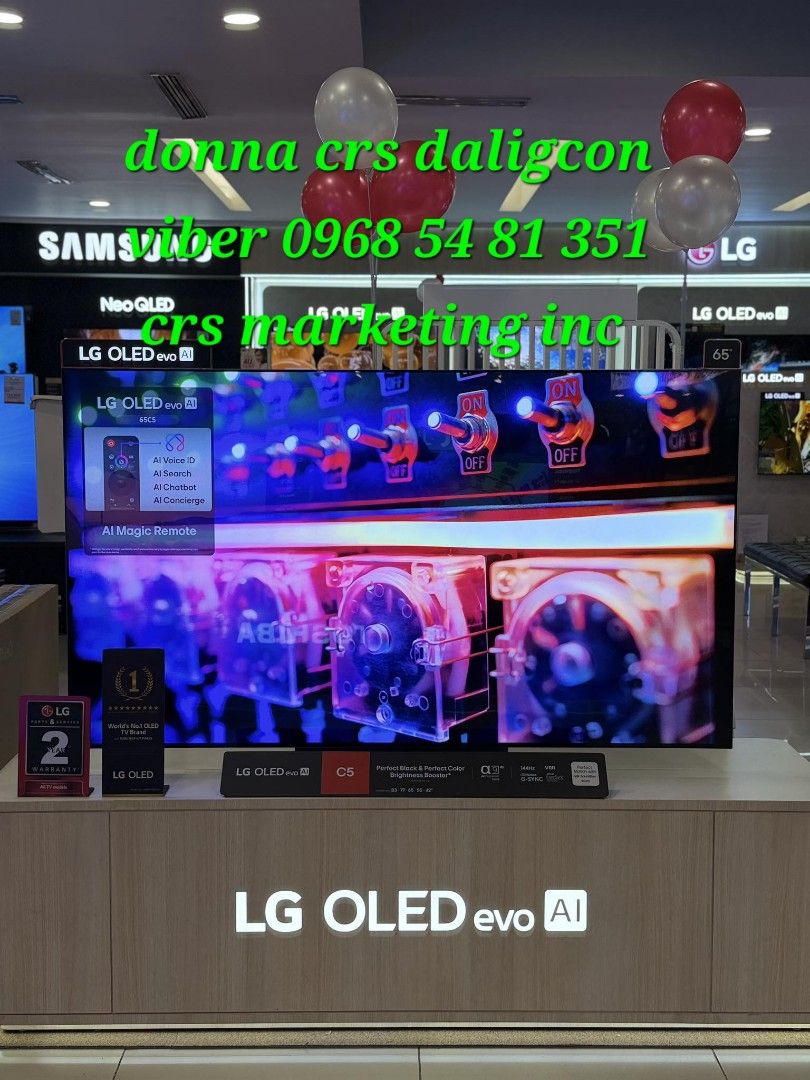 Lg oled (Category: TV) located in Manila. Submitted by donnasagao03665 (Listing ID 1413500839, Image 2). Description: 🟧 LG OLED TV C5 SERIES G5 SERIES B5 SERIES / 65G5 65C5 65B5 42C5 55C5 55B5 77C5 77G5 83C5 🟧 B5 SERIES 55B5PSA - 58,600 65B5PSA - 73,700 C5 SERIES 42C5PSA - 52,500 55C5PSA - 65,3000 65C5PSA - 78,500 77C5PSA - 147,000 83C5PSA - 191,800 G5 SERIES 65G5PSA - 105,200 77G5PSA - 158,900 PRICE MAY CHANGE WITHOUT PRIOR NOTICE BRANDNEW AND