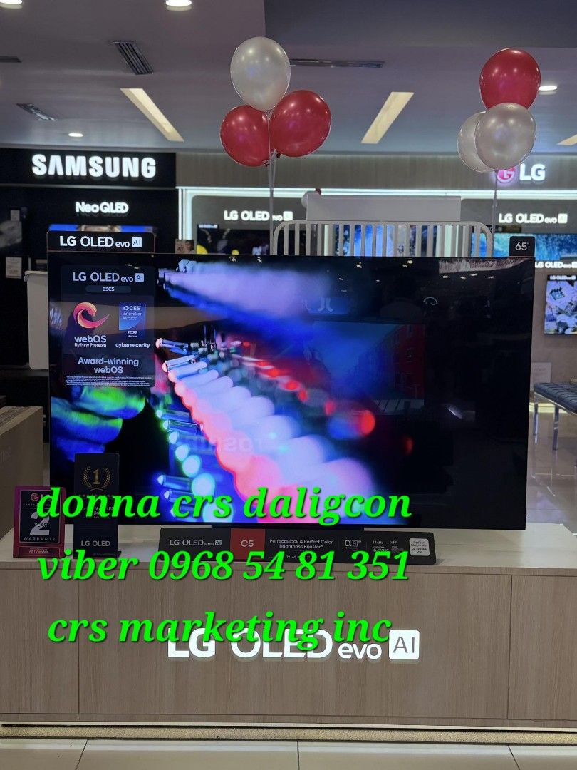 Lg oled (Category: TV) located in Manila. Submitted by donnasagao03665 (Listing ID 1413500839, Image 1). Description: 🟧 LG OLED TV C5 SERIES G5 SERIES B5 SERIES / 65G5 65C5 65B5 42C5 55C5 55B5 77C5 77G5 83C5 🟧 B5 SERIES 55B5PSA - 58,600 65B5PSA - 73,700 C5 SERIES 42C5PSA - 52,500 55C5PSA - 65,3000 65C5PSA - 78,500 77C5PSA - 147,000 83C5PSA - 191,800 G5 SERIES 65G5PSA - 105,200 77G5PSA - 158,900 PRICE MAY CHANGE WITHOUT PRIOR NOTICE BRANDNEW AND