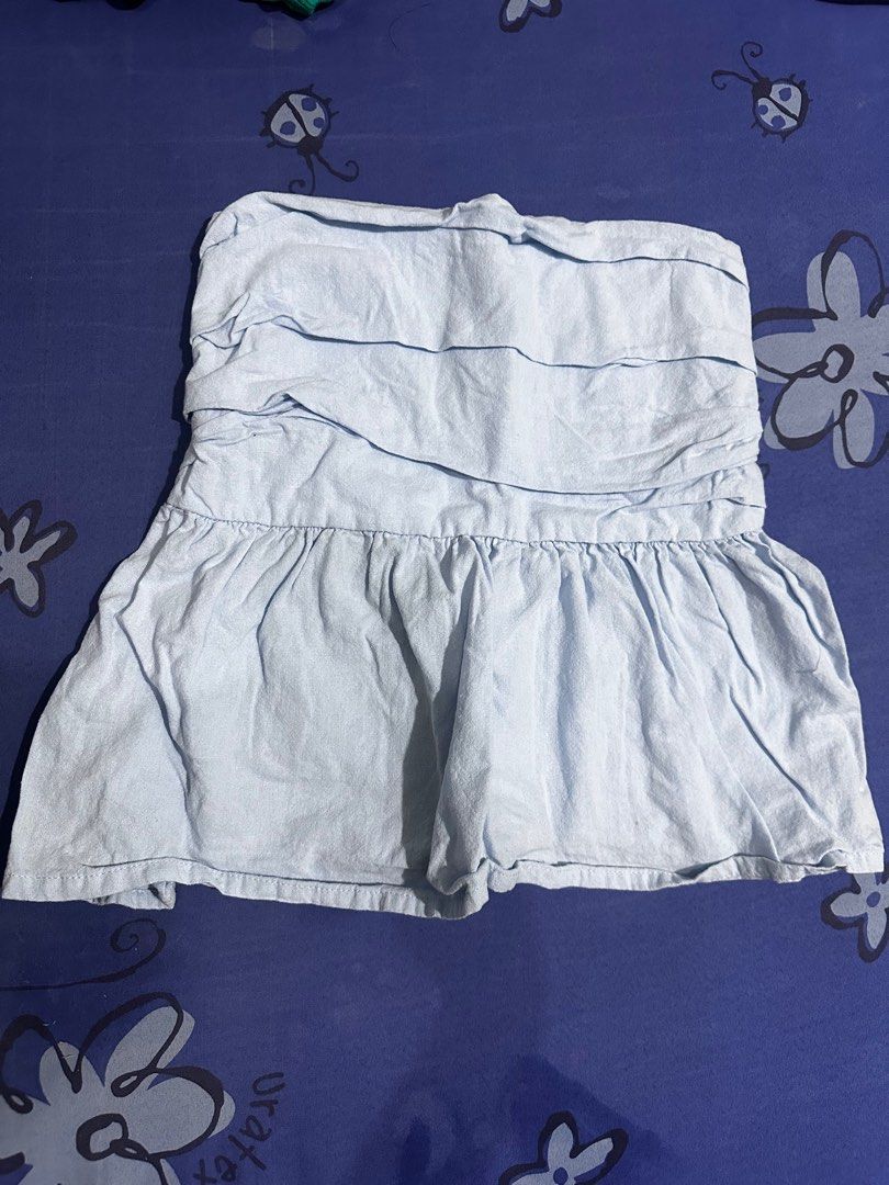 Light Blue Peplum Tube Top (Category: Others Tops) located in Quezon City. Submitted by hugosims (Listing ID 1413466506, Image 1). Description: .