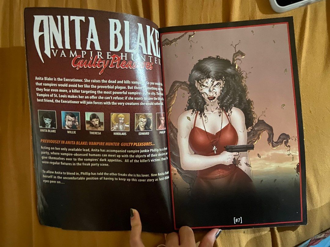 MARVEL Comic Book Anita Blake: Vampire Hunter - Guilty Pleasures (Category: Comics & Manga) located in Caloocan City. Submitted by wayvae (Listing ID 1413544230, Image 2). Description: Marvel comic book "Anita Blake: Vampire Hunter Guilty Pleasures" - authentic - no missing pages/pen markings - with flaws. can send pictures.