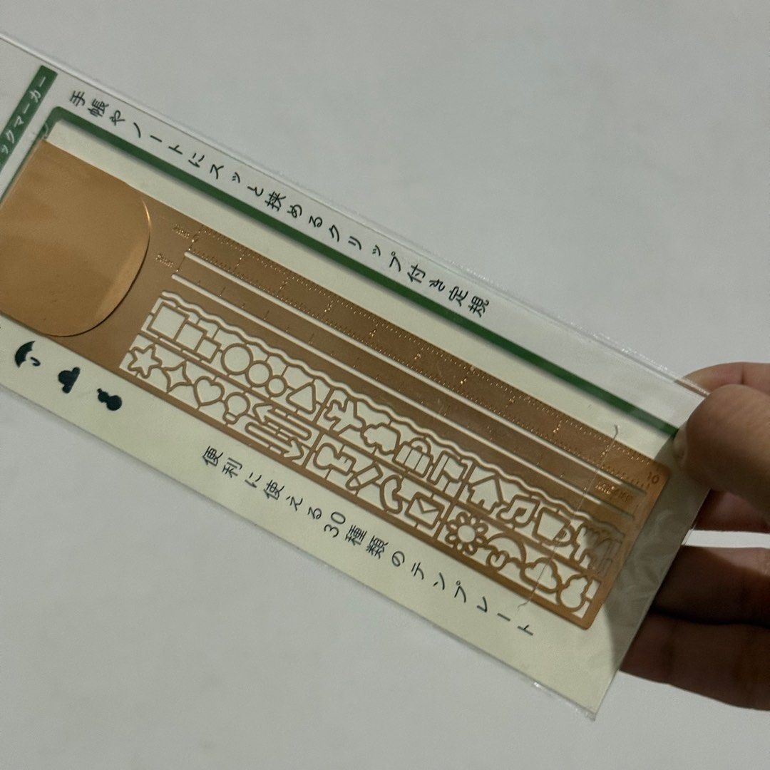 Midori Stencil Clip Ruler (Category: Stationery & School Supplies) located in Quezon City. Submitted by theminimalistings (Listing ID 1413627494, Image 3). Description: .