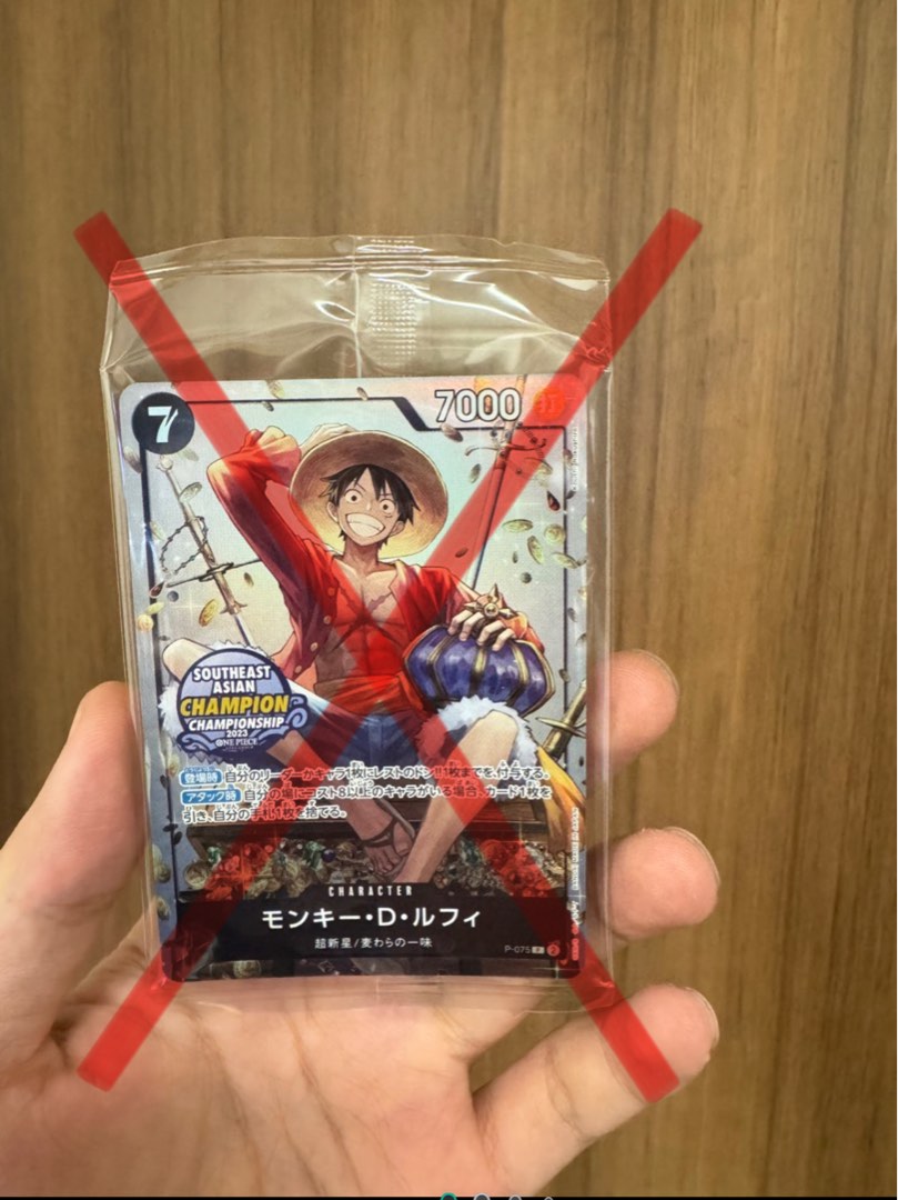 Monkey D. Luffy One Piece TCG Southeast Asian Champion