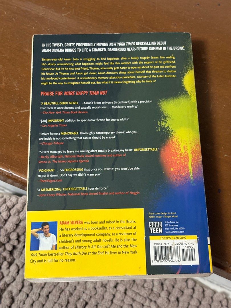 More Happy Than Not by Adam Silvera (Category: Storybooks) located in Quezon City. Submitted by kohisstuff143 (Listing ID 1413578260, Image 2). Description: favorite book rfs: needs funds for school see next slides for books we’re selling Customer shoulders delivery fees. .