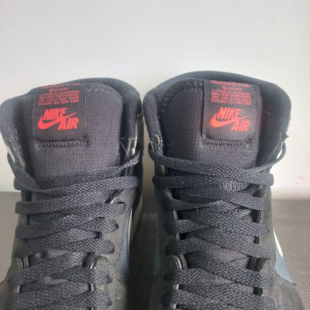 Nike Air Jordan 1 element Gore-Tex (Category: Sneakers) located in Pasig City. Submitted by lilaysanikanik (Listing ID 1413476575, Image 2). Description: - Nike Air Jordan 1 High - Black and grey colorway - Gore-Tex design - High-top silhouette - US size 9.5 - Nike Air logo on tongue - Made in China -lp posted.