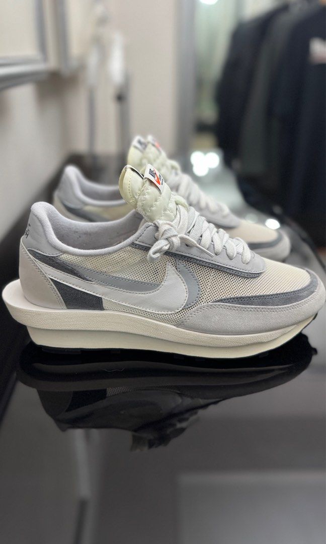 Nike x Sacai LDWaffle Summit White 10.5 (Category: Sneakers) located in San Fernando. Submitted by mnlt_o (Listing ID 1413596919, Image 1). Description: With OG Box Good as new Worn not more than 5x indoors Size: 10.5US Price: 15,000 Location: San Fernando, Pampanga.