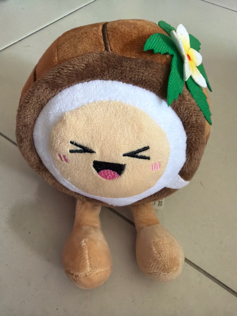 Toys Using Coconut Shell Old Town Coconut Plush Toy with Flower, Hobbies & Toys, Toys & Games on ...