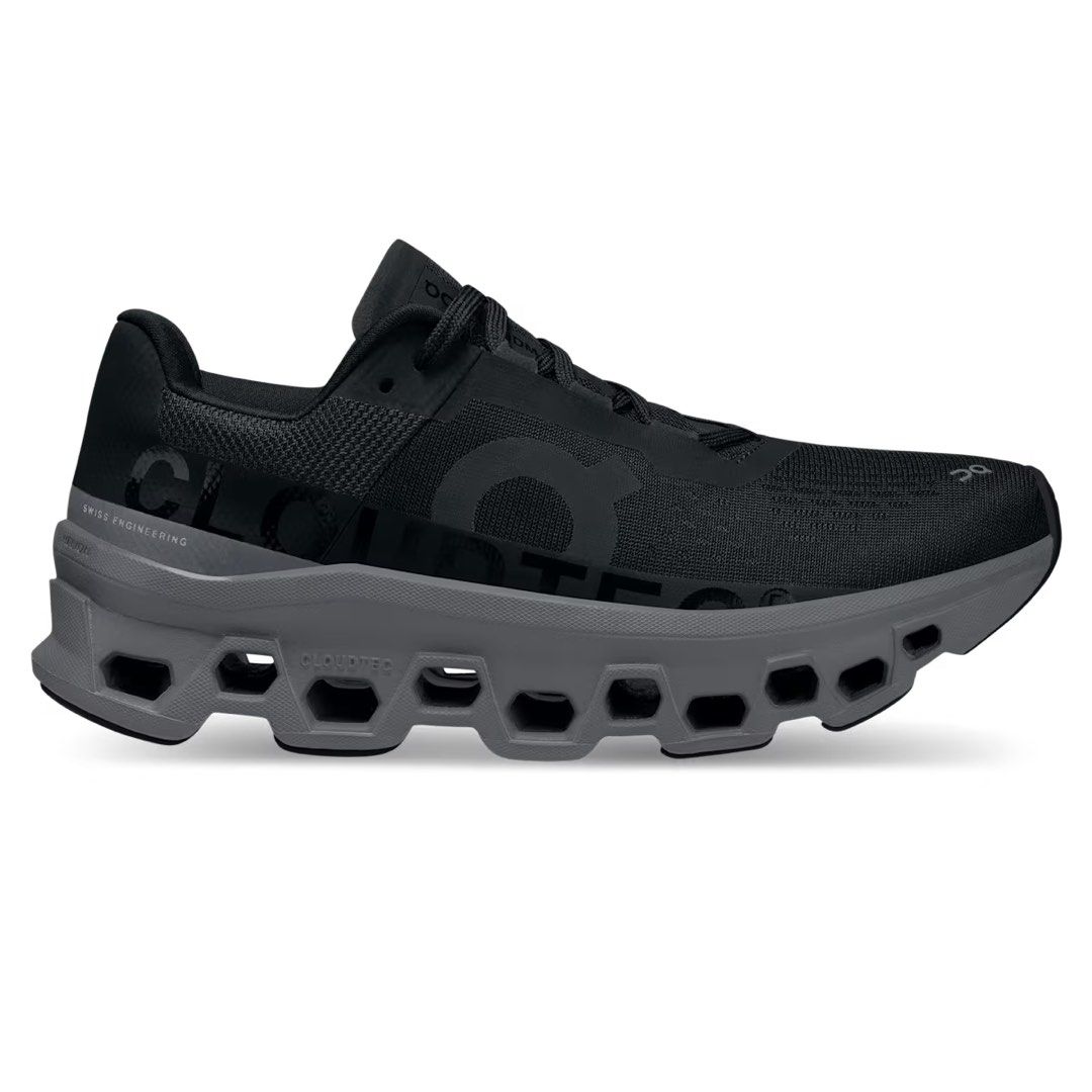 On Cloudmonster in Black | Magnet (Category: Sneakers) located in Quezon City. Submitted by prebys (Listing ID 1413451192, Image 1). Description: - US Womens 9.5 - Bought from Japan last Sept 2025 - Used twice - No inclusions; Pair only - Guaranteed authentic; See OnCode screenshot - RFS: Not my style .