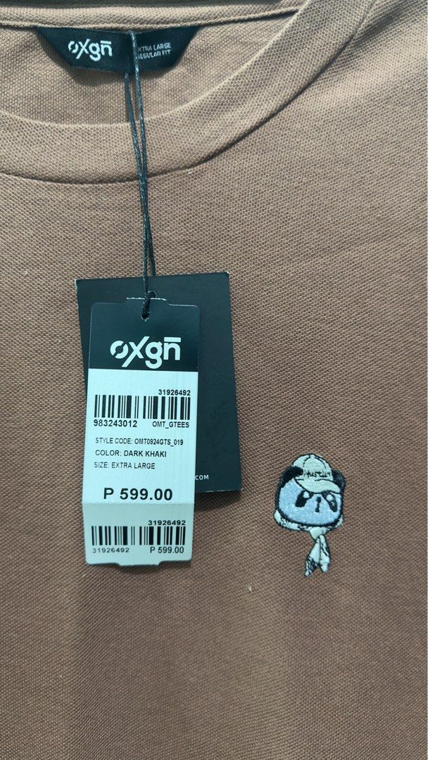 Oxgn Dark Khaki Extra Large T-shirt (Category: Tshirts & Polo Shirts ) located in Manila. Submitted by lovedbylleu (Listing ID 1413627372, Image 2). Description: BRANDNEW WITH TAG Orig Price: 599 Selling for 380 only!!!.