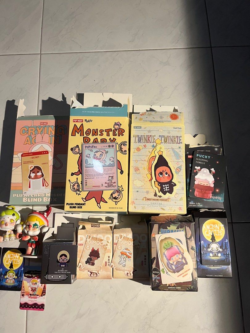 popmart (cry baby, dimoo, skullpanda, twinkle twinkle, monster baby ...