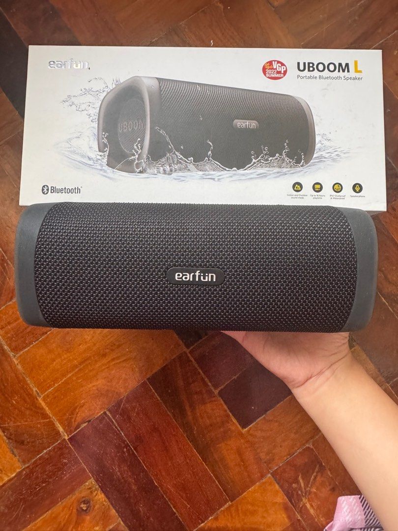 Portable Bluetooth Speaker EarFun UBOOM L Black (Category: Soundbars, Speakers & Amplifiers) located in Manila. Submitted by beatrice777 (Listing ID 1413451516, Image 2). Description: Original Price: ₱4,790 Selling Price: ₱3,400 (negotiable if getting ASAP) .