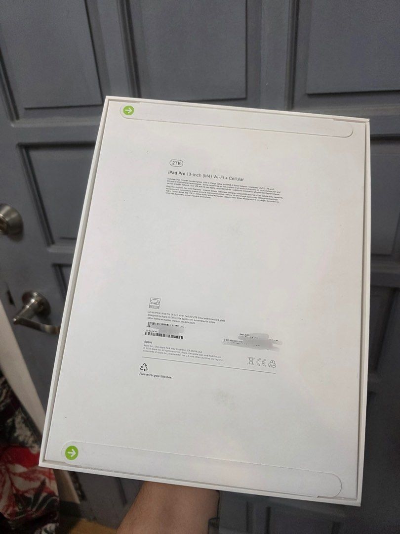 Rush Ipad Pro 2TB (Category: iPad) located in Manila. Submitted by rravio (Listing ID 1413618867, Image 1). Description: Selling a brand new, sealed, and unactivated iPad Pro (M4) 13-inch with *2TB* storage, WiFi + Cellular. Super premium specs, perfect for work, creatives, and daily use, plus may data anywhere. ✅ Details • iPad Pro 13-inch • 2TB Storage • WiFi + Cellular • Globe locked • Condition, brand new sealed, never opened • Inclusions, co