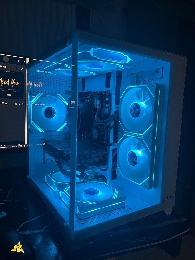 RYZEN 5 5600G WITH GPU (Category: Desktops) located in Caloocan City. Submitted by odddragon-d44fe0 (Listing ID 1413612349, Image 3). Description: RYZEN 5 SYSTEM UNITS WITH GPU!! PC 1 WHITE CASE- (1yr used) •RYZEN 5 5600G •16GB RAM •1TB SSD •GTX 1060 (6GB) •600watts 80+bronze •KEYTECH GAMING CASE WITH 7 CYAN FANS ALL WORKING NETOGOTIABLE .