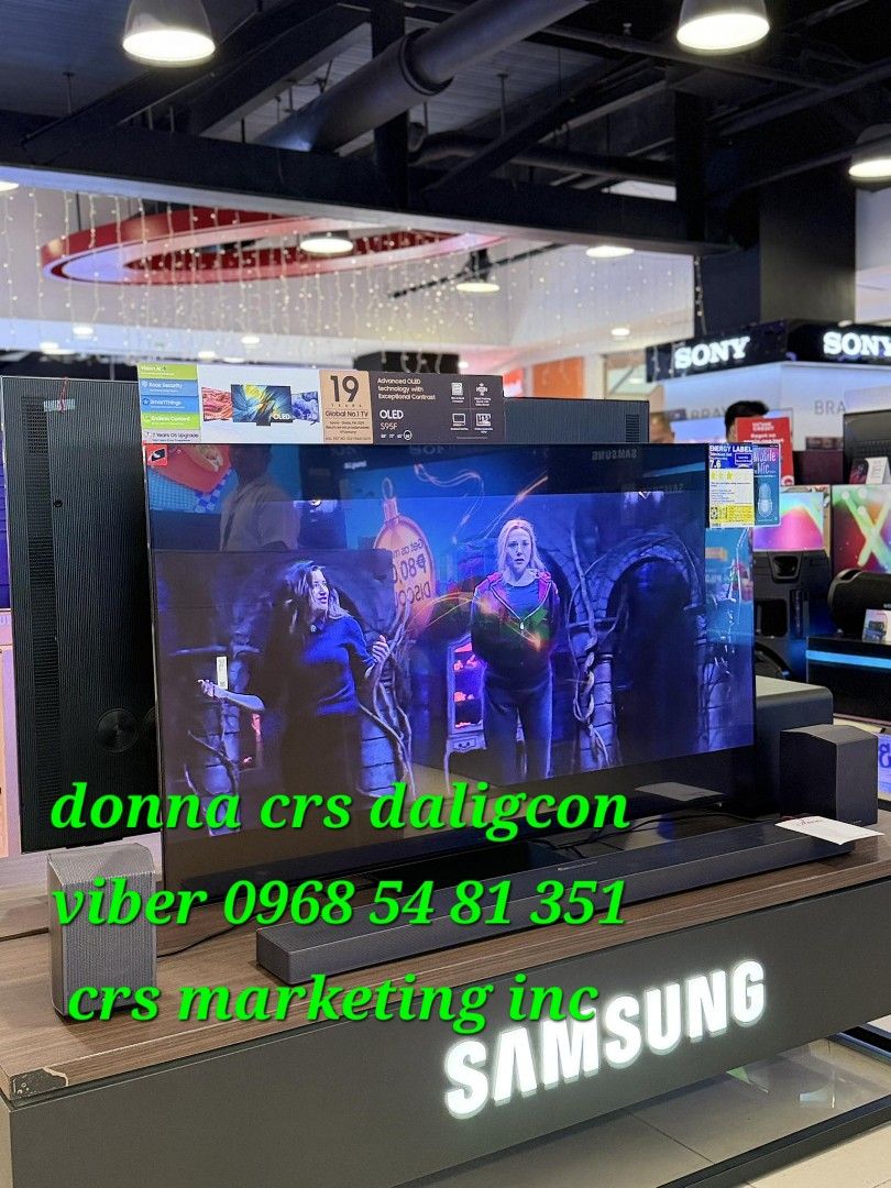Samsung oled (Category: TV) located in Manila. Submitted by donnasagao03665 (Listing ID 1413493328, Image 3). Description: 🟥 SAMSUNG OLED TV 2025 MODEL FREE SOUNDBAR 55S95F 65S95F 77S95F 83S95F 55S85F 65S85F 🟥 QA55S95F - 82,000 / T420 QA65S95F - 101,600 / HWQ600F QA77S95F - 147,700 / Q800F QA83S95F - 217,300 / Q930F ( free installation and demo within metro manila - wall bracket not included ) QA55S85F - 59,000 QA65S85F - 78,000 / T420 PRICE MA