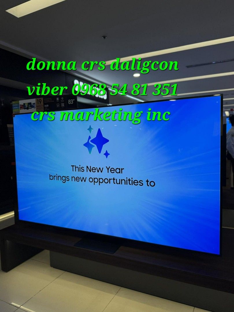 Samsung oled tv (Category: TV) located in Manila. Submitted by donnasagao03665 (Listing ID 1413501141, Image 1). Description: 🟧 SAMSUNG OLED TV 2025 MODEL FREE SOUNDBAR 55S95F 65S95F 77S95F 83S95F 55S85F 65S85F 🟧 QA55S95F - 80,900 / T420 QA65S95F - 101,000 / HWQ600F QA77S95F - 147,500 / Q800F QA83S95F - 217,300 / Q930F ( free installation and demo within metro manila - wall bracket not included ) QA55S85F - 59,000 / T420 QA65S85F - 78,000 / T42