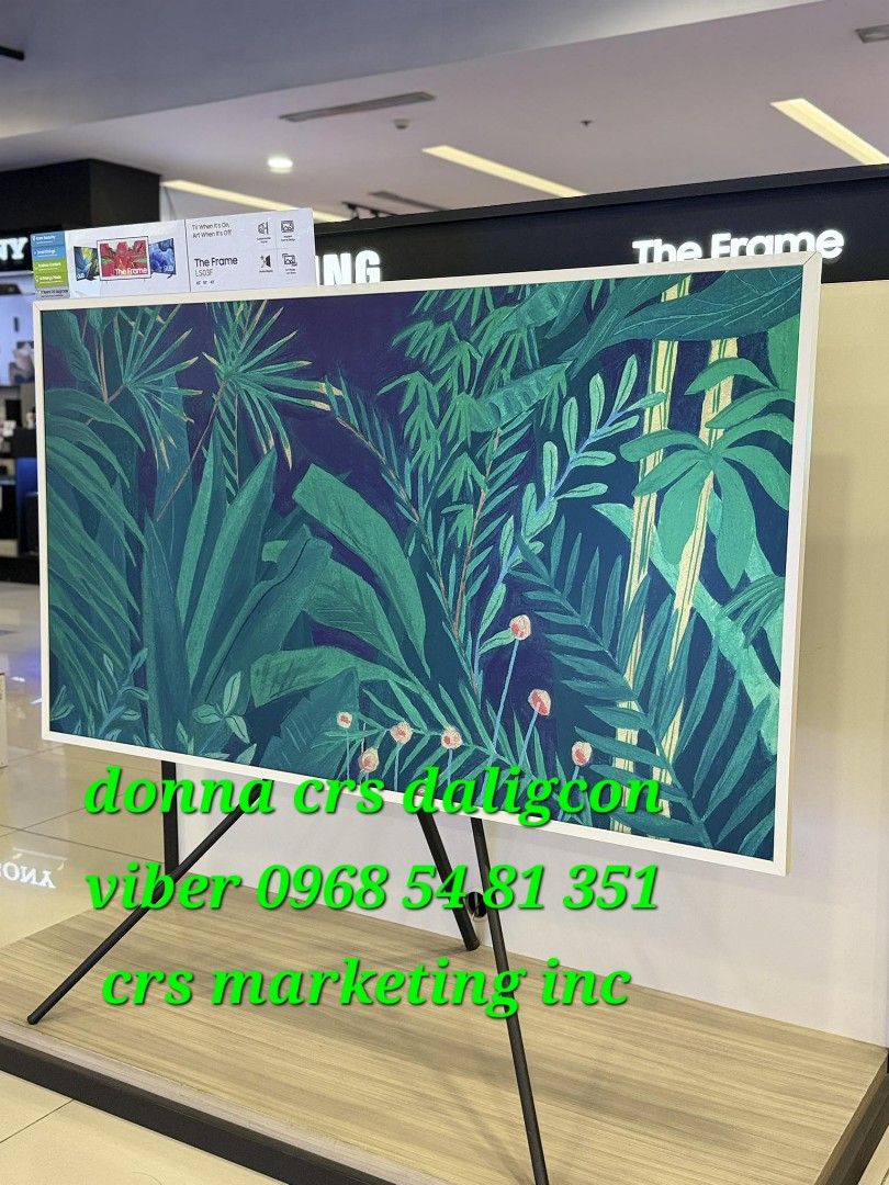 Samsung the frame (Category: TV) located in Manila. Submitted by donnasagao03665 (Listing ID 1413493913, Image 3). Description: 🟥 SAMSUNG THE FRAME TV 2025 MODEL 43LS03F 55LS03F 65LS03F / SAMSUNG SERIF 🟥 FRAME 2025 MODEL QA43LS03F - 43,300 QA55LS03F - 55,800 QA65LS03F - 71,500 SERIF 2024 MODEL QA43LS01D - 43,300 ( limited stocks ) QA55LS01D - 55,800 ( limited stocks ) PRICE MAY CHANGE WITHOUT PRIOR NOTICE BRANDNEW AND SEALED 1 YR WARRANTY PARTS