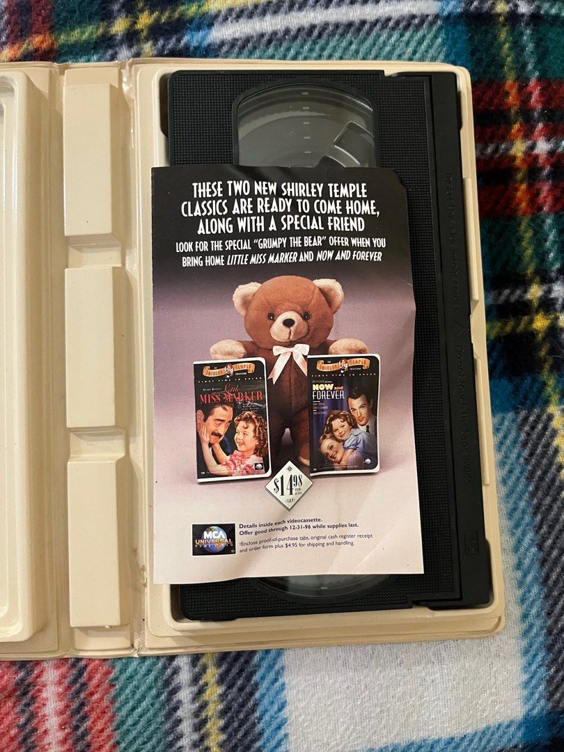Shirley Temple Collection: Now and Forever VHS (Category: Vintage Collectibles) located in Subic. Submitted by p0rcelain (Listing ID 1413472940, Image 3). Description: - "Now and Forever" VHS tape from The Shirley Temple Collection Perfect for vintage collectors Never Message me for more inquiries!.
