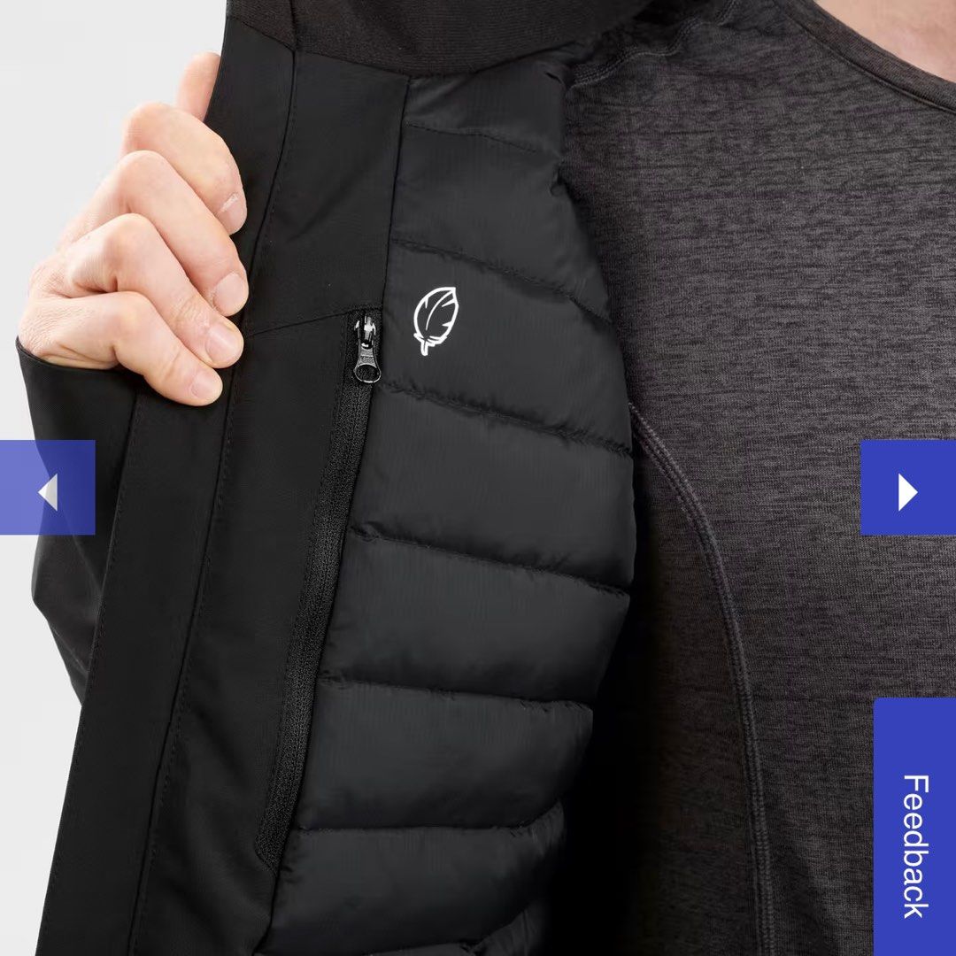 Ski Down Jacket - Small (Category: Coats, Jackets and Outerwear) located in Singapore. Submitted by slhng (Listing ID 1413567652, Image 2). Description: Mens Ski Winter Down Jacket - 500. Used for just one season and still in great condition. Warm, comfy, waterproof and slope-ready ❄️ Perfect for skiing, snowboarding or any cold-weather travel. Key Features: • Down & feather insulation – warm yet lightweight • Snow skirt – keeps snow out • Ventil