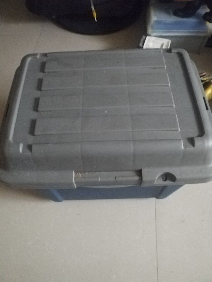 Tools box or Storage box (Category: Storage Boxes & Baskets) located in Abucay. Submitted by jflshoppe1989 (Listing ID 1413438980, Image 1). Description: size lenght-18 inches height-16 inches withd-13 inches.