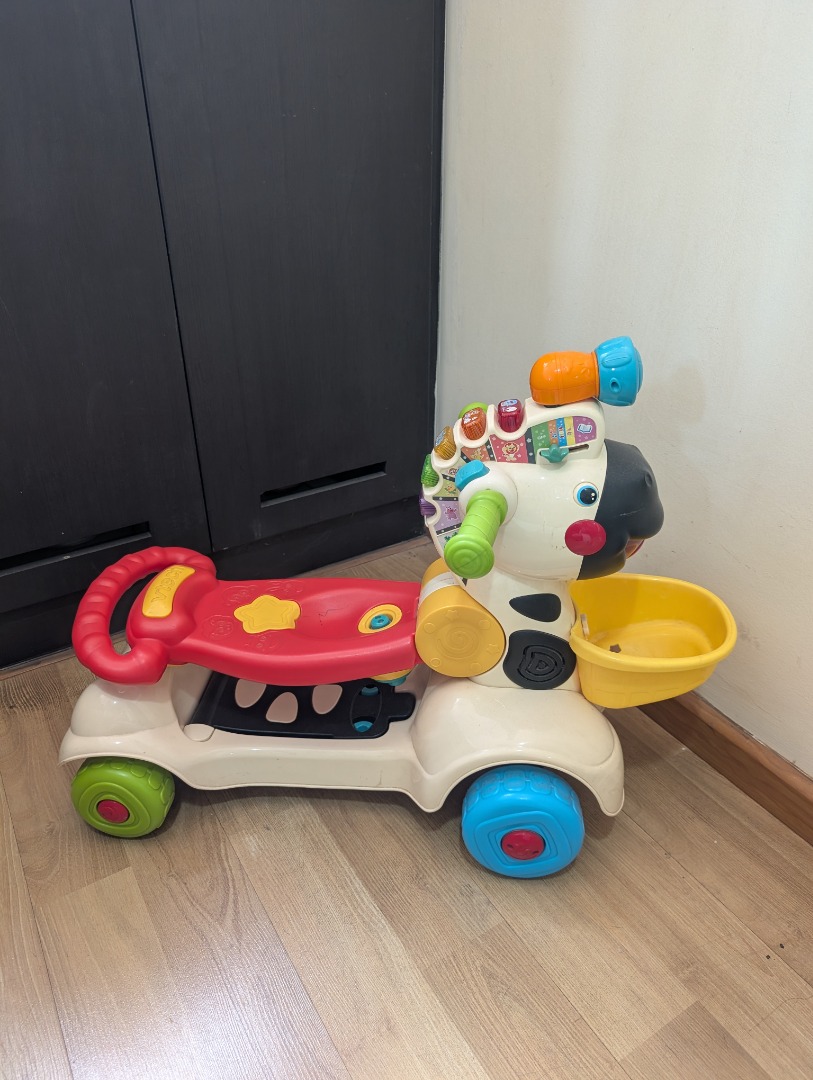 VTech 3 in 1 Learning Zebra Scooter, Babies & Kids, Infant Playtime on ...