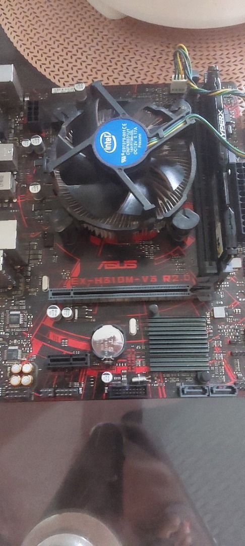 2pcs bundle i3 8th & 9th gen with board + 8gb ddr4 (Category: Computer Parts) located in Caloocan City. Submitted by jatrix (Listing ID 1413742072, Image 2). Description: Tested parehas yan, pwede rin matest pag pickup. Set 1 - i3 8100 with orig intel hsf - Asus H310m v3 - 8gb hyper x ddr4 - backplate Set 2 - i3 9100f with orig intel hsf - Asus Ex B355m v5 - 8gb Ballistic ddr4 - backplate 7k na lang rush. .