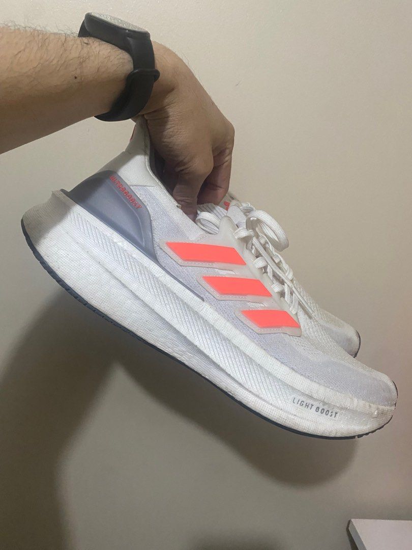 Adidas Ultraboost 5 (Category: Sneakers) located in Taguig. Submitted by declutterprince2 (Listing ID 1413819639, Image 2). Description: Adidas Ultraboost Size 9 RFS: Decluttering The shoes needs cleaning Bought for 10k just last year.