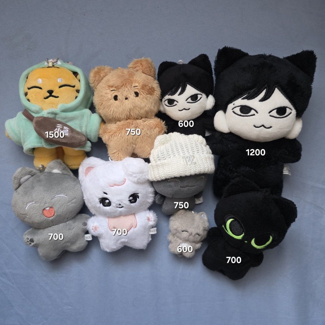 Assorted Kpop Dolls (Tamtam, Mammulju, Dalgom) (Category: K-Wave Merchandise) located in Las Pinas. Submitted by secondlifefindsph (Listing ID 1413799304, Image 1). Description: - Fan-made and artist-made dolls - Prices are shown in the picture - The Boyz (Juyeon and Hyunjae) and Seventeen (Hoshi).