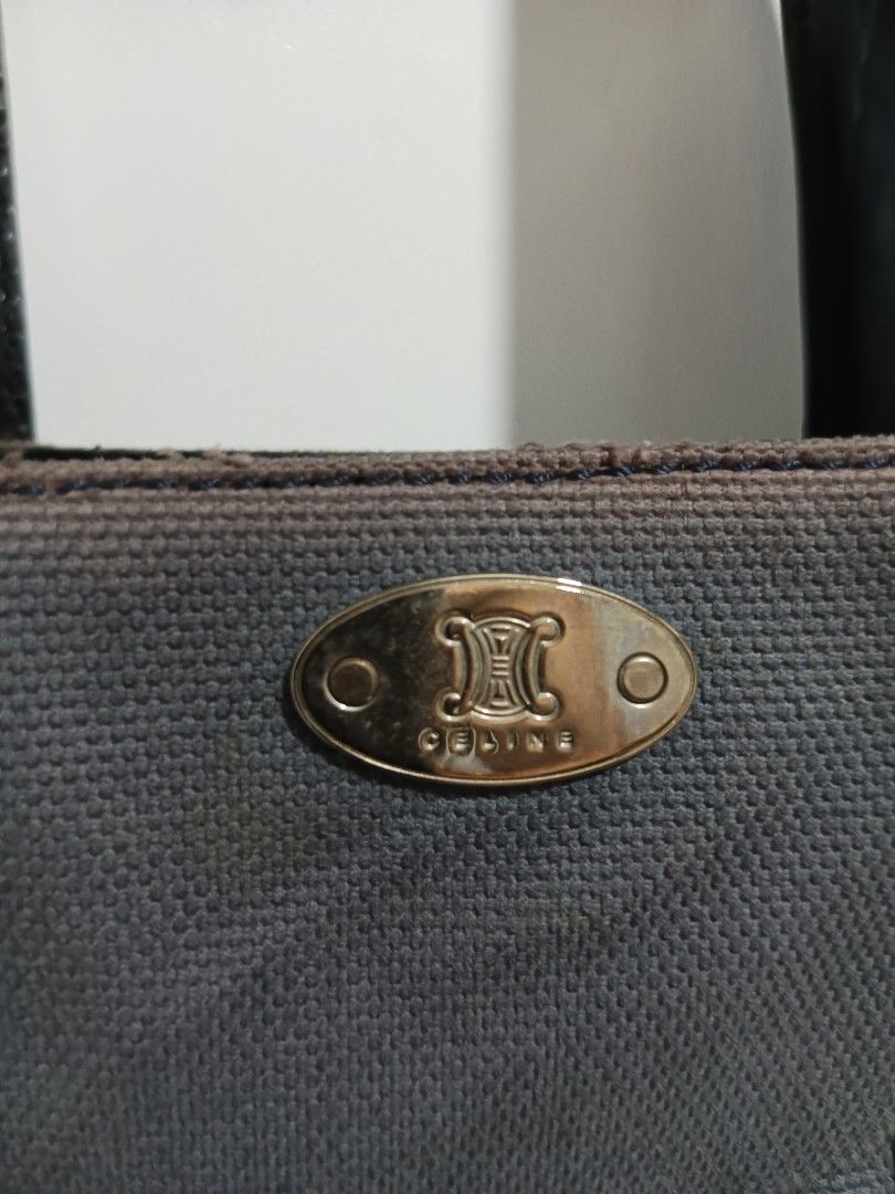 Authentic Celine Small Tote Bag (Category: Luxury Bags & Wallets) located in Cotabato. Submitted by silvervintage77 (Listing ID 1413756243, Image 3). Description: Authentic Celine Small Tote Bag Very Good condition 9/10 color rate size 12 W X 8 L light scuffs on edges Very clean inside.