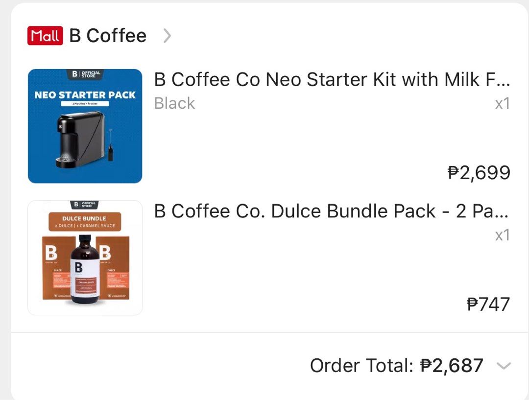 B Coffee Co Neo Starter Kit / Coffee Machine (Category: Coffee Machines & Makers) located in Quezon City. Submitted by vanillajinji (Listing ID 1413833270, Image 2). Description: negotiable.