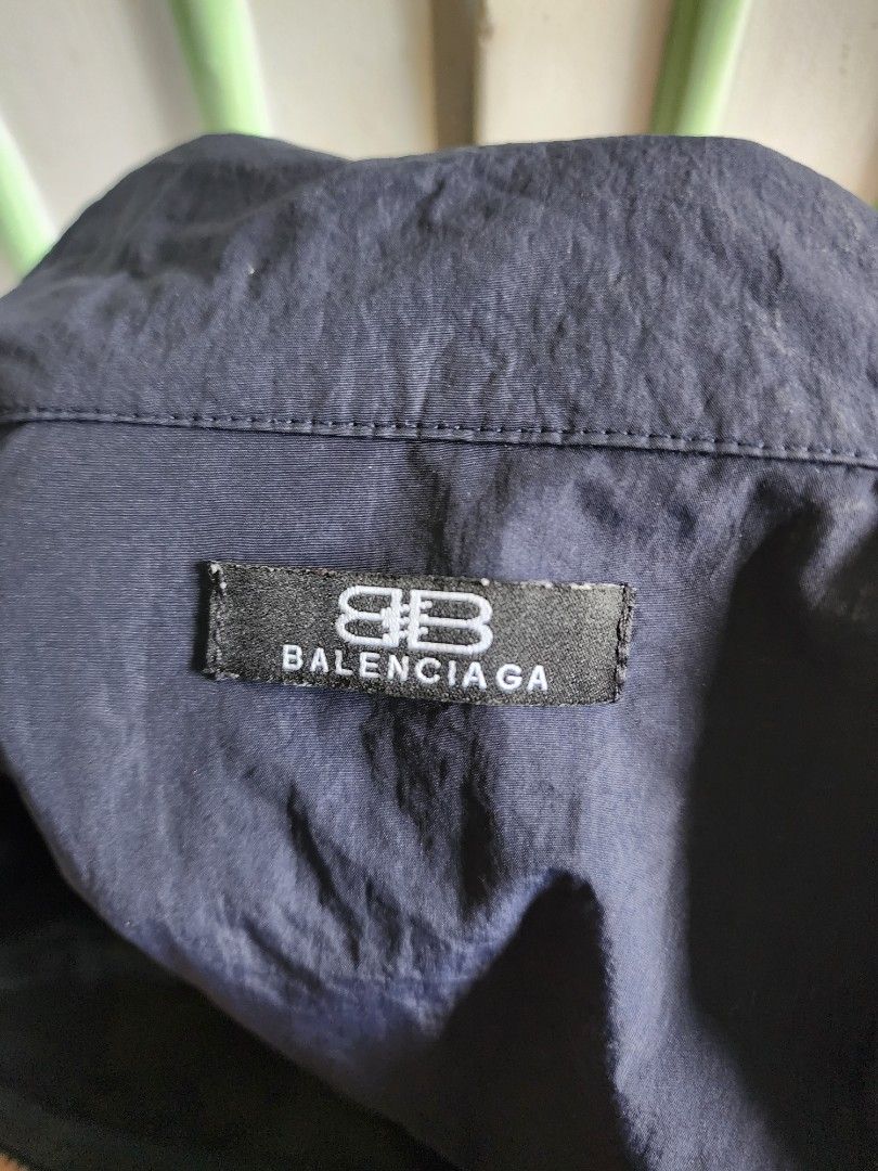 Balenciaga Windbreaker Colorblock Jacket (Category: Coats, Jackets and Outerwear) located in Dumaguete. Submitted by xxjka13 (Listing ID 1413705554, Image 2). Description: - Thrifted - The drawstring garter in the bottom needs to be replaced, but can still be used - Print is still solid - Negotiable price! - Oversized fit (L-XL).