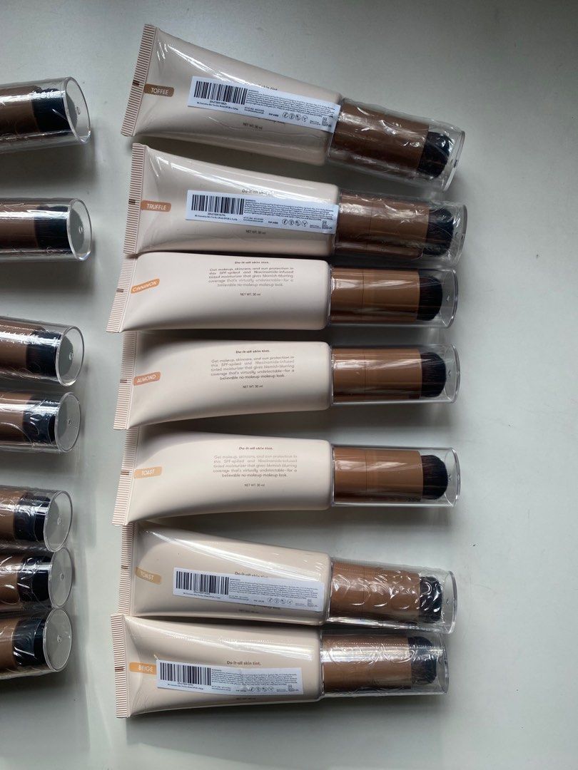 BLK skin tint (Category: Makeup) located in Mandaluyong City. Submitted by StacesCloset (Listing ID 1413726560, Image 3). Description: srp: 649 LAST PRICE opened shades (swatched only) : toast, almond, cinnamon- ₱360 only! :) SOLD: chesnut.