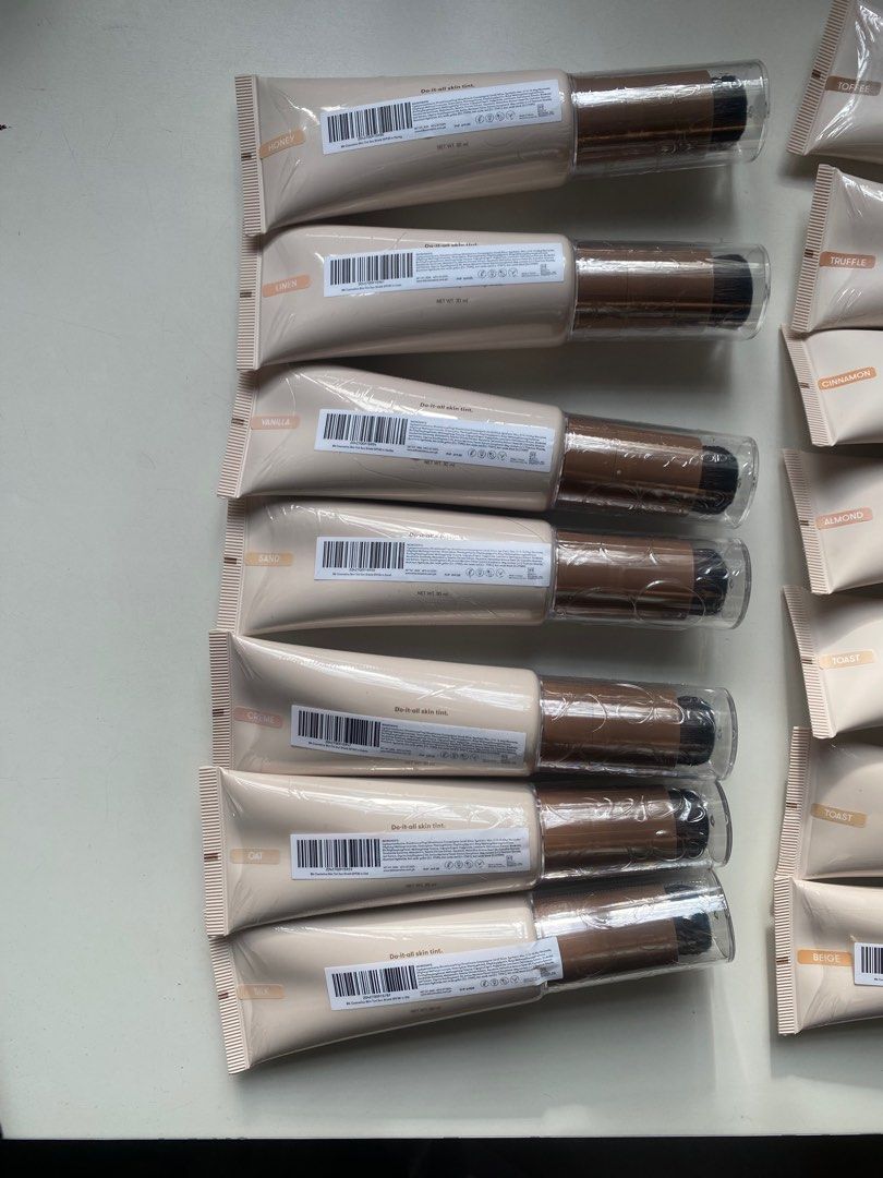 BLK skin tint (Category: Makeup) located in Mandaluyong City. Submitted by StacesCloset (Listing ID 1413726560, Image 2). Description: srp: 649 LAST PRICE opened shades (swatched only) : toast, almond, cinnamon- ₱360 only! :) SOLD: chesnut.
