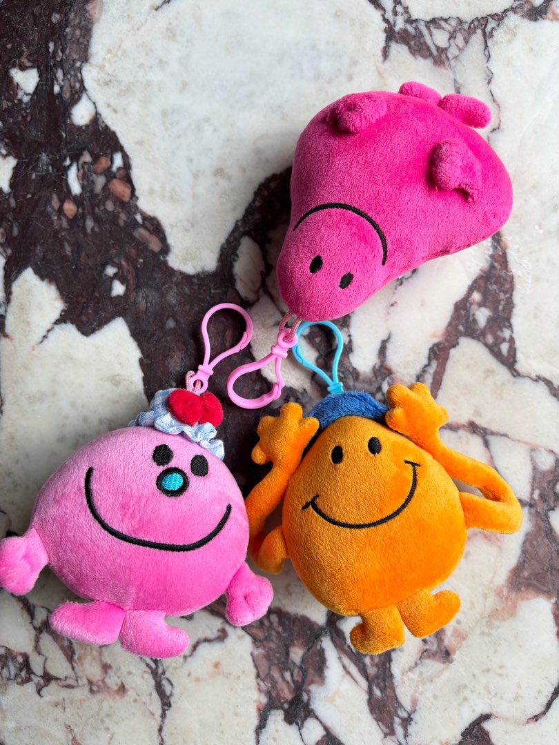 Bundle!! Mr Men Little Miss Plush Toys / Keyrings - Made in Thailand ...