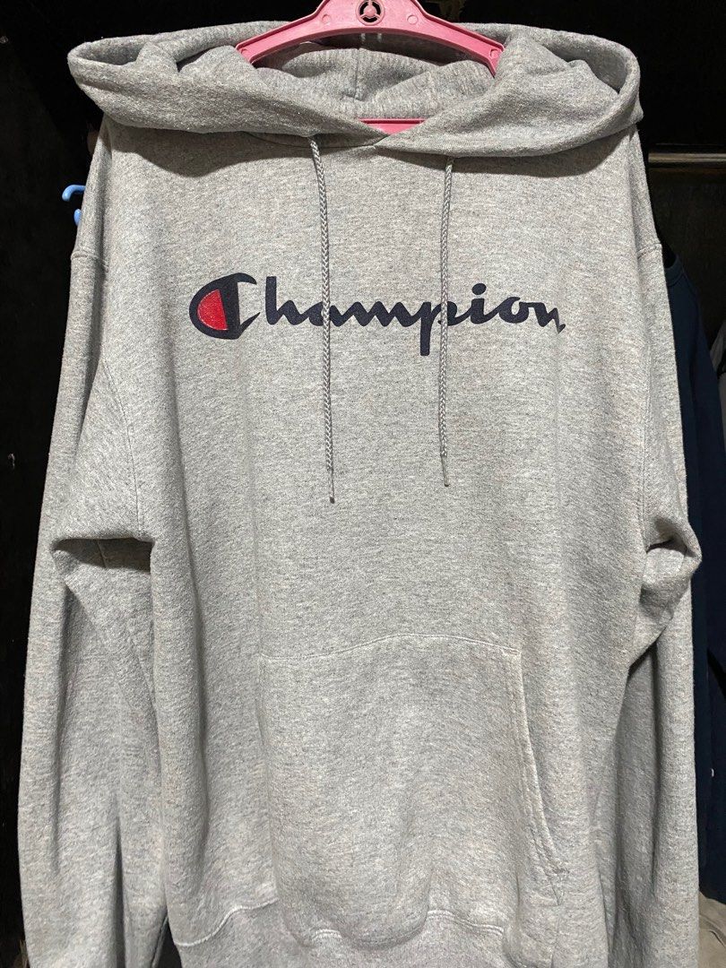 Champion Hoodie - Gray (Category: Hoodies) located in Santa Rosa. Submitted by dklutter25 (Listing ID 1413833651, Image 1). Description: Champion hoodie. Gray color. Features hood, drawstrings, and front pocket. Soft material. Perfect for everyday wear..