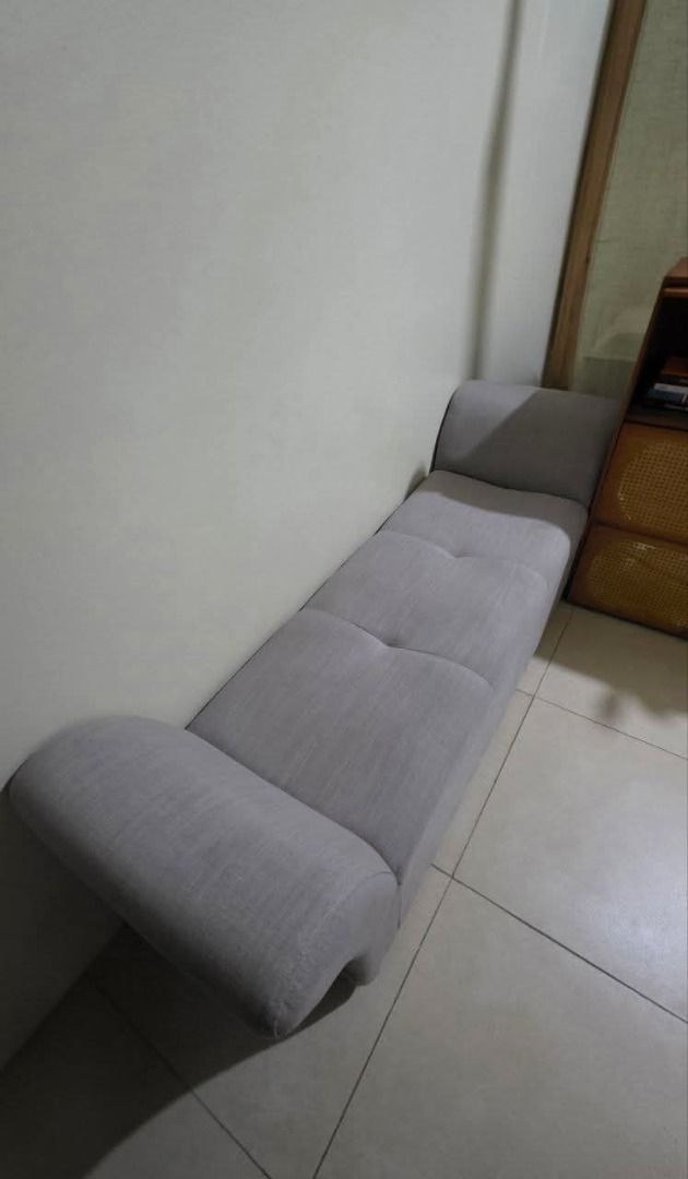 Cleopatra Sofa (Category: Sofas) located in Makati City. Submitted by luckymoonshop (Listing ID 1413815577, Image 1). Description: SELLING IN BEHALF OF THE OWNER Cleopatra Sofa - Lightly used; - Deep cleaned 3 months ago; - Original price: P7,000 - Selling for P3,000 Location: Mandaluyong City.