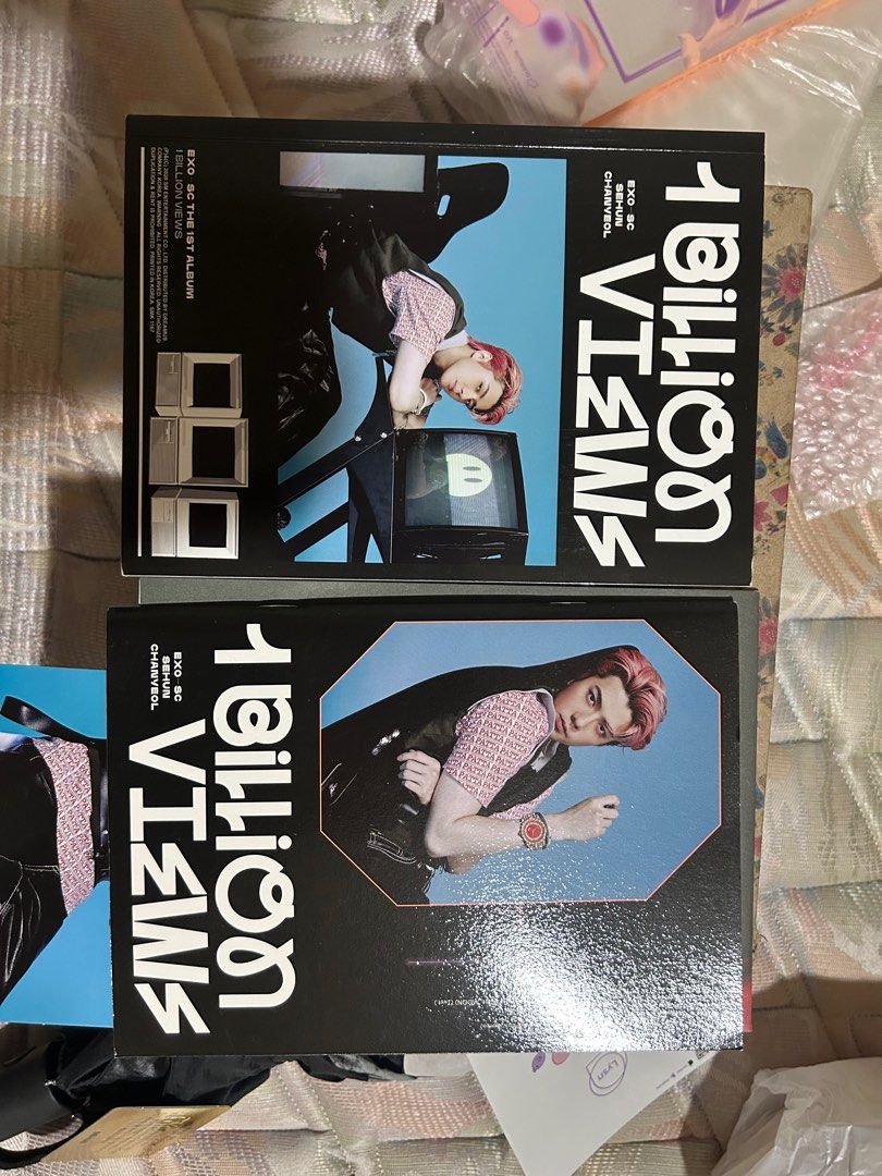 EXO-SC 1 Billion Views Album (Category: CDs & DVDs) located in Cainta. Submitted by cleaaan.out (Listing ID 1413661995, Image 2). Description: - EXO-SC 1 Billion Views album - sehun version!! - Includes: Sealed CD and poster - photocard not available.