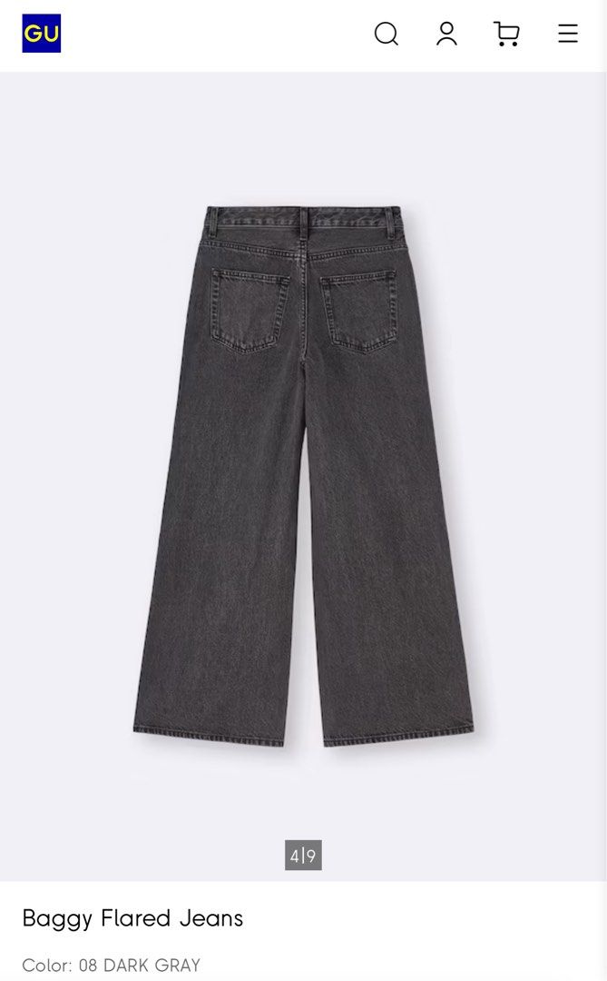 GU BAGGY PANTS BLACK/DARK GRAY (Category: Jeans) located in Pasay City. Submitted by httpsruru (Listing ID 1413829487, Image 2). Description: Got this in Japan for almost 1,500. BRAND NEW. NEVER BEEN WORN (TRIED IT ON LANG). SIZE SMALL (24-26 WAIST). rfs: too big on me cos i lost weight :( .