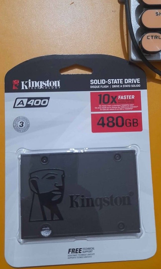 Hardisk 480gb BNEW (Category: Hard Disks & Thumbdrives) located in Mandaluyong City. Submitted by .prelovedbymitch (Listing ID 1413655016, Image 2). Description: sealed original kingston.