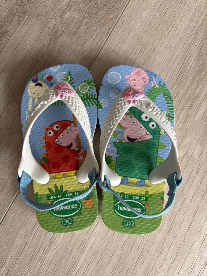 Havaianas Peppa Pig baby/toddler sandals - Size 20 (Category: Babies & Kids Fashion) located in Singapore. Submitted by mudpiecooshie (Listing ID 1413735581, Image 1). Description: Size 20 - baby/toddler Not worn out Slightly nego for fast deals .