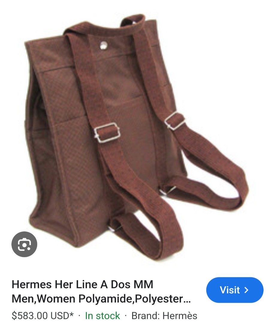 Hermès Yell Line PM Backpack Rucksack (Category: Luxury Bags & Wallets) located in Cainta. Submitted by PrinzAaronGiftshop (Listing ID 1395991857, Image 1). Description: Free shipping via lalamove - Authentic Hermès Yell PM backpack - Brown woven exterior - Secure zipper closure - Multiple interior compartments - Comfortable top handle and shoulder straps - Features Hermès zipper pull - Interior label: HERMÈS - PARIS Hermes Rucksack Mint conditio