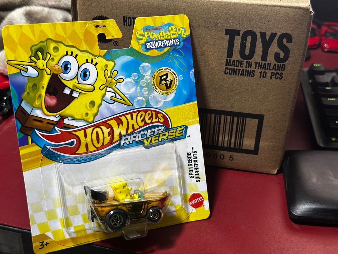 Hot Wheels Racer Verse Spongebob Squarepants Chase Gold, Hobbies & Toys ...