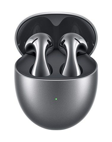 Huawei FreeBuds 5 - black (Category: Earphones) located in Angono. Submitted by blackbeard24 (Listing ID 1413833900, Image 1). Description: - Huawei FreeBuds 5 (Silver) - Punchy Bass - Triple Adaptive EQ - Comfortable, Seamless Design - 30 Hours Playback with Super Charging - Open-fit ANC - Includes Earbuds and Charging Case SRP 7000+.