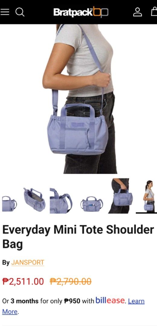 JanSport Everyday Mini Tote Shoulder Bag (Category: Tote Bags) located in Iligan City. Submitted by jjdeclutz (Listing ID 1413723165, Image 3). Description: - JanSport Everyday Mini Tote Bag - Stylish light gray olor - Zippered front pocket - Versatile carrying options: top handles & shoulder strap - Ideal for everyday essentials - Used a few times; needs wash - RFS: DECLUTTERING - NOTE: bought in the mall at 2790, no lowballing PLEASE.