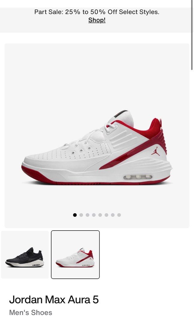 Jordan Max Aura 5 (Category: Sneakers) located in Manila. Submitted by pebyw (Listing ID 1413803513, Image 1). Description: Auth nike natambak lang used once personal preloved not ukay.