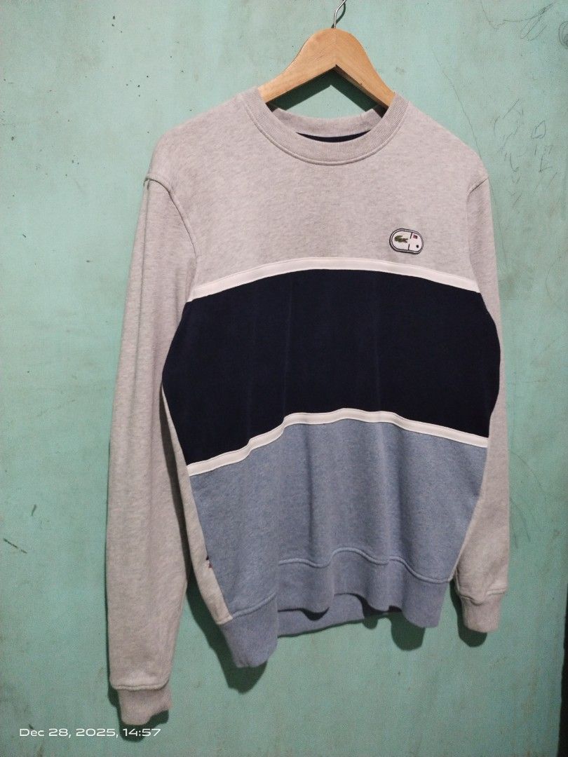 LACOSTE LIVE TAILLE PULLOVER SWEATER (Category: Coats, Jackets and Outerwear) located in Iloilo. Submitted by selectionthriftsilo (Listing ID 1413768299, Image 2). Description: DIMENSIONS: 23. 5X29 CR/COND: 9. 8/10 or better EXCELLENT CONDITION ISSUE: NONE PLS NOTE: ALL ITEMS ARE THRIFTED SOME OF THEM NEEDS WASH PLS MANAGE YOUR EXPECTATIONS COLOR MAY VARY DUE TO LIGHTING WHEN CAPTURED ON CAM. MODE OF PAYMENT: GCASH/GOTYME NO COD!! ILOILO CTY LOCA