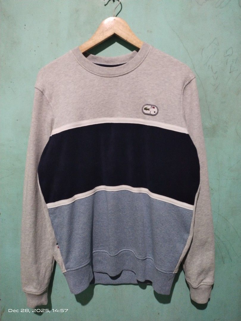 LACOSTE LIVE TAILLE PULLOVER SWEATER (Category: Coats, Jackets and Outerwear) located in Iloilo. Submitted by selectionthriftsilo (Listing ID 1413768299, Image 1). Description: DIMENSIONS: 23. 5X29 CR/COND: 9. 8/10 or better EXCELLENT CONDITION ISSUE: NONE PLS NOTE: ALL ITEMS ARE THRIFTED SOME OF THEM NEEDS WASH PLS MANAGE YOUR EXPECTATIONS COLOR MAY VARY DUE TO LIGHTING WHEN CAPTURED ON CAM. MODE OF PAYMENT: GCASH/GOTYME NO COD!! ILOILO CTY LOCA